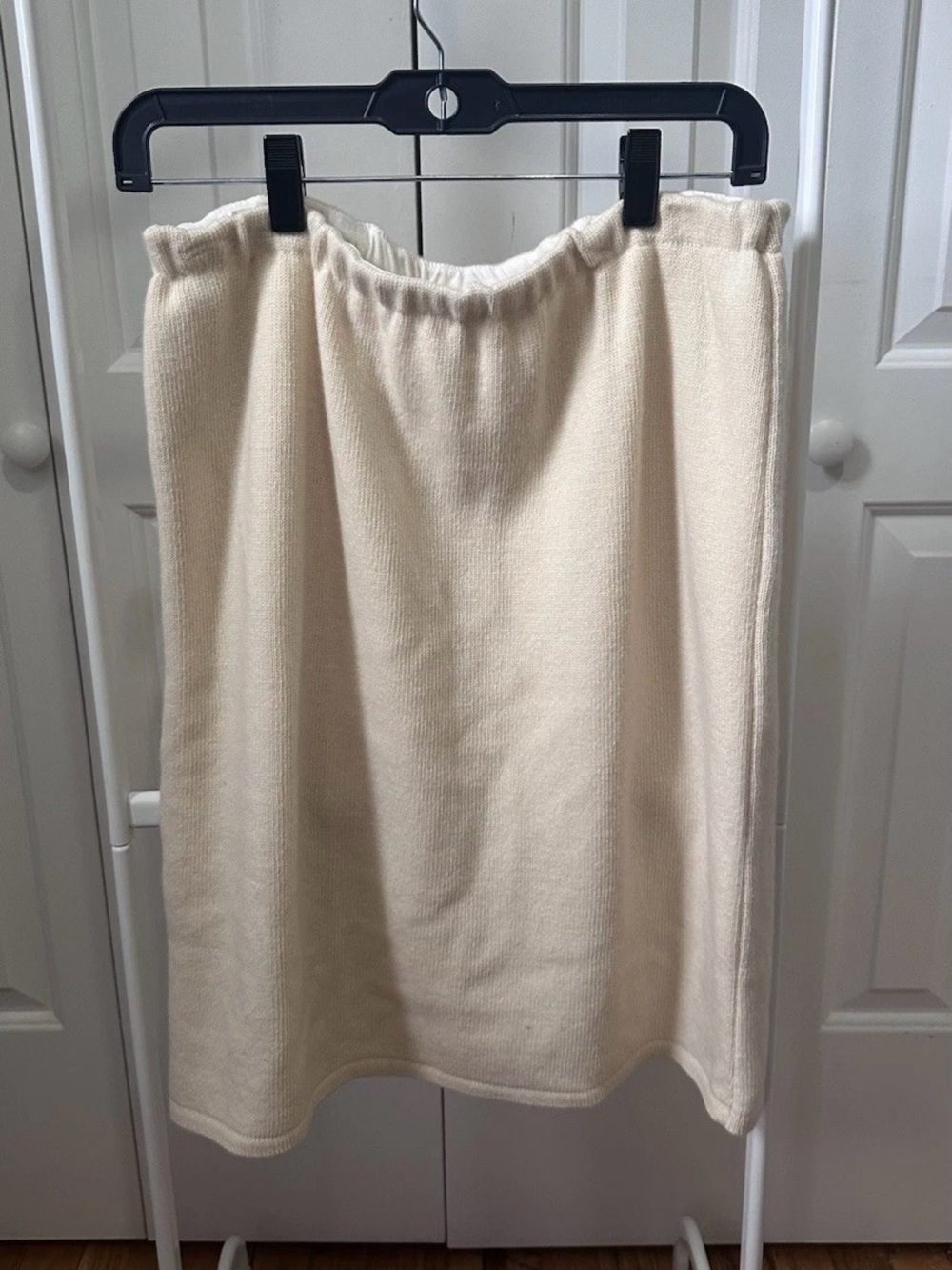 COOGI Australia Cashmere Wool Skirt Size M Ivory